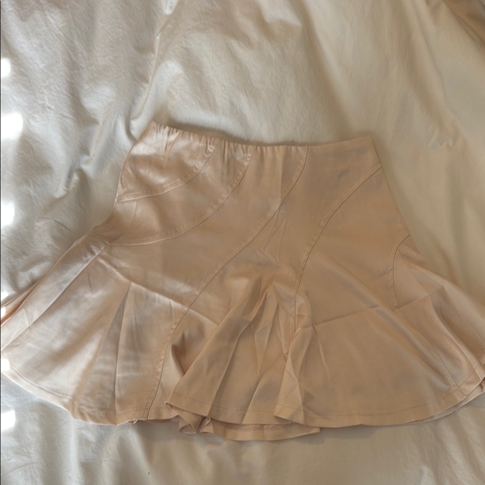 Chic Cream Skater Skirt